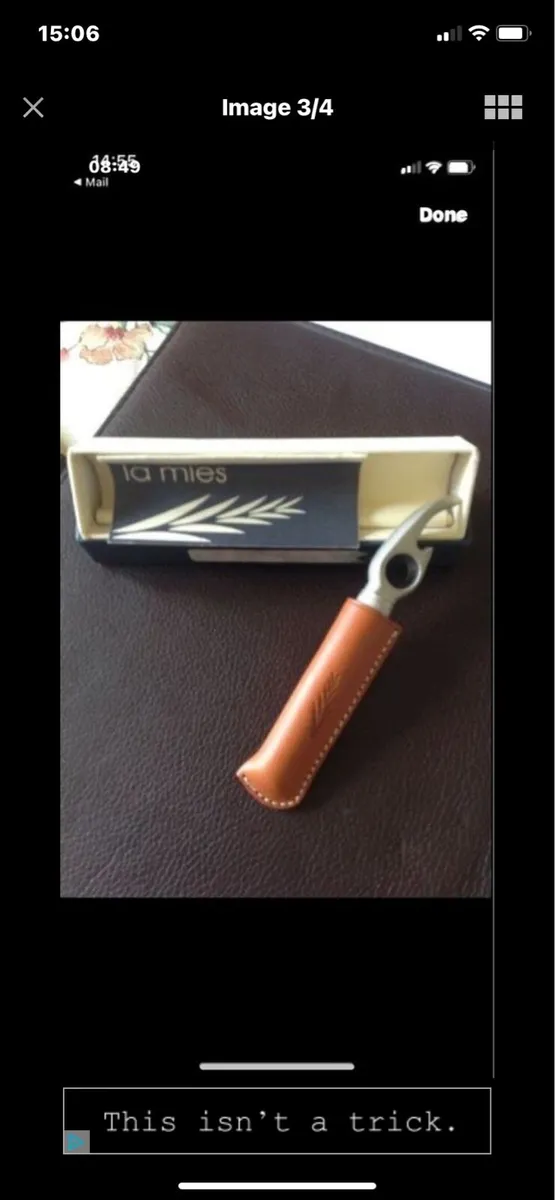 Corkscrew & Bottle Opener  in  Leather Case - Image 3