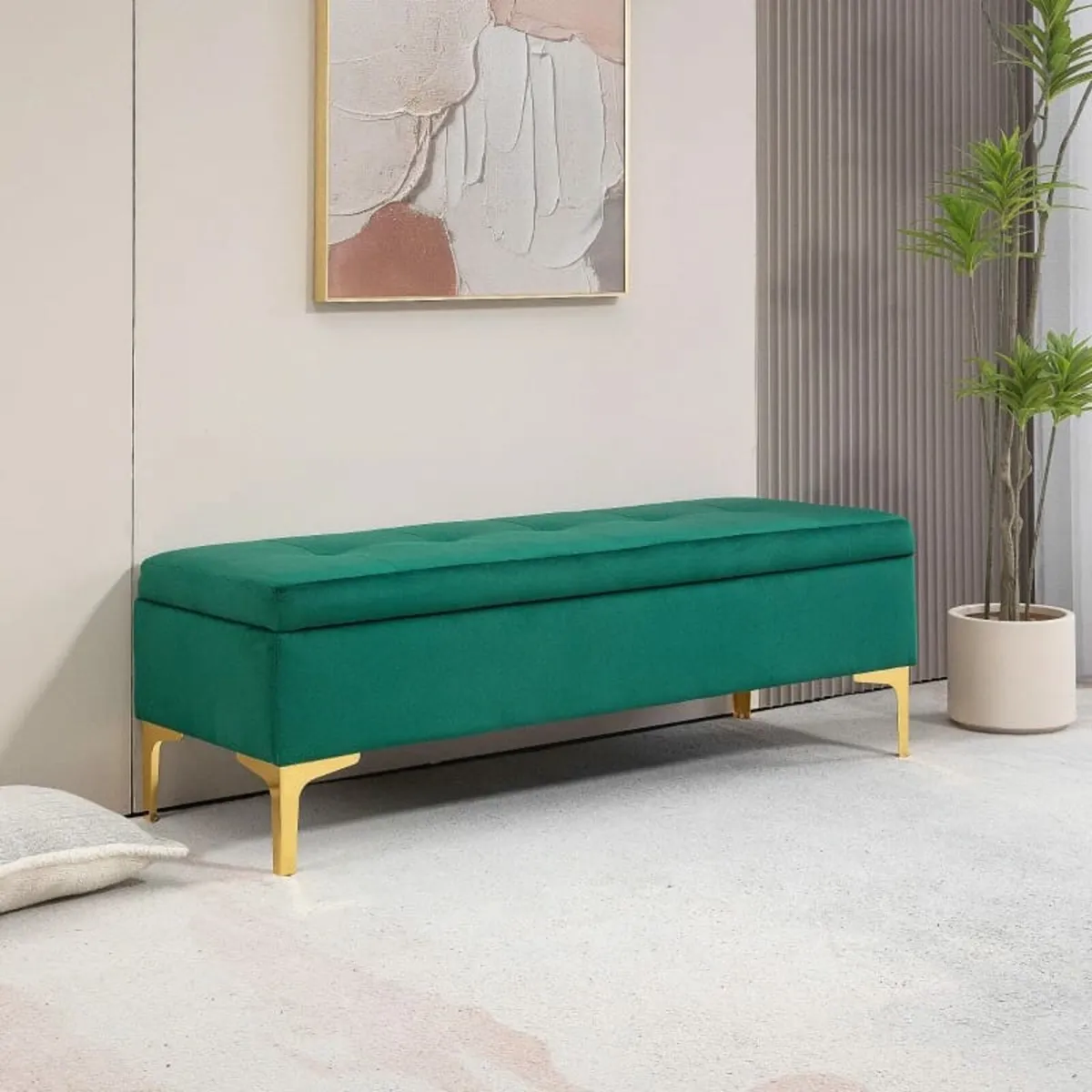 Storage bench, load capacity up to 120 kg, 120 x 4 - Image 1
