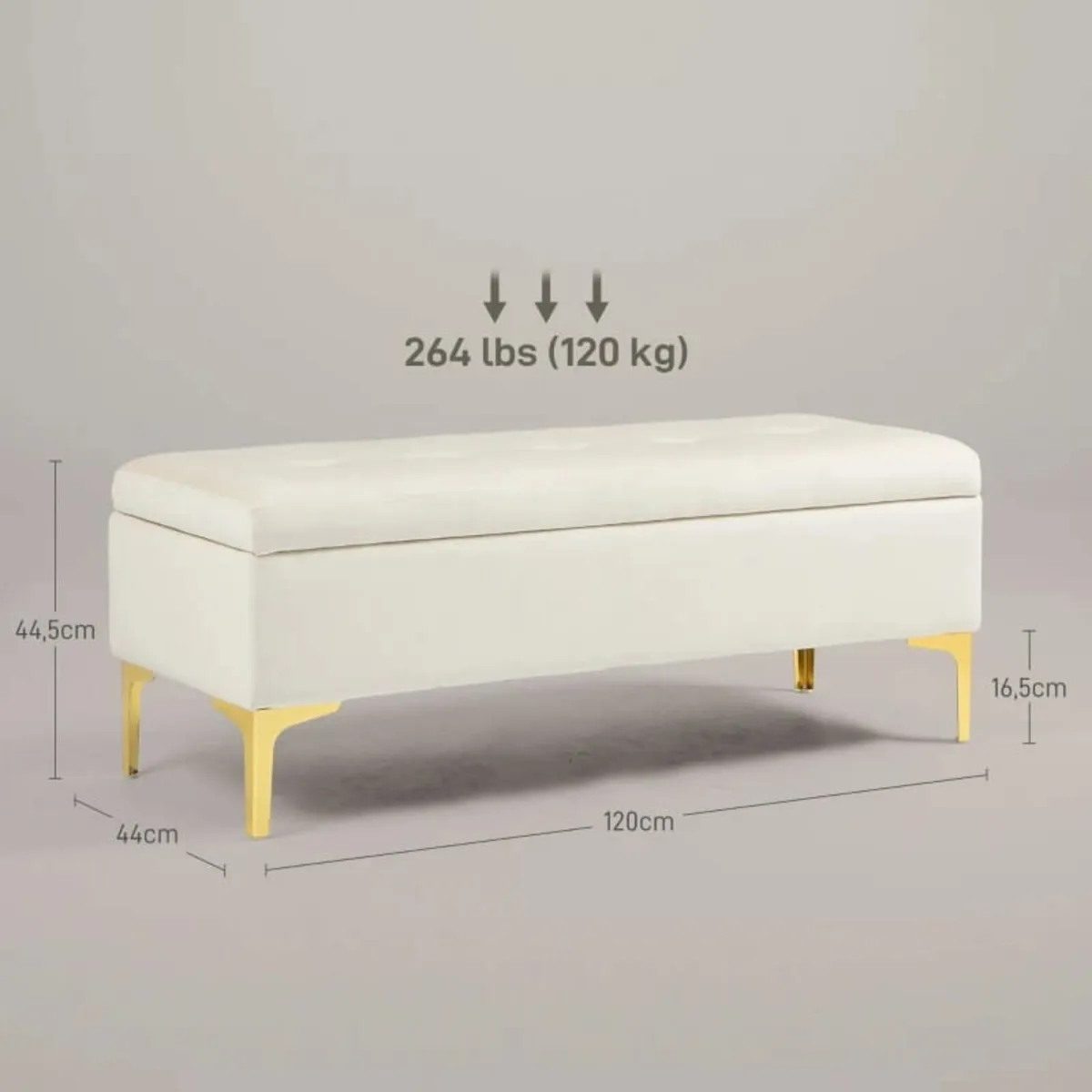 Storage Bench with Storage, load capacity up to 12 - Image 4