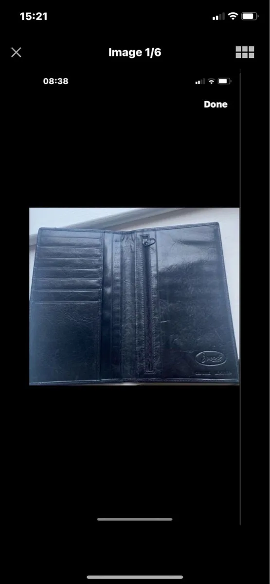 Leather Jacob Travel Wallet - Image 1