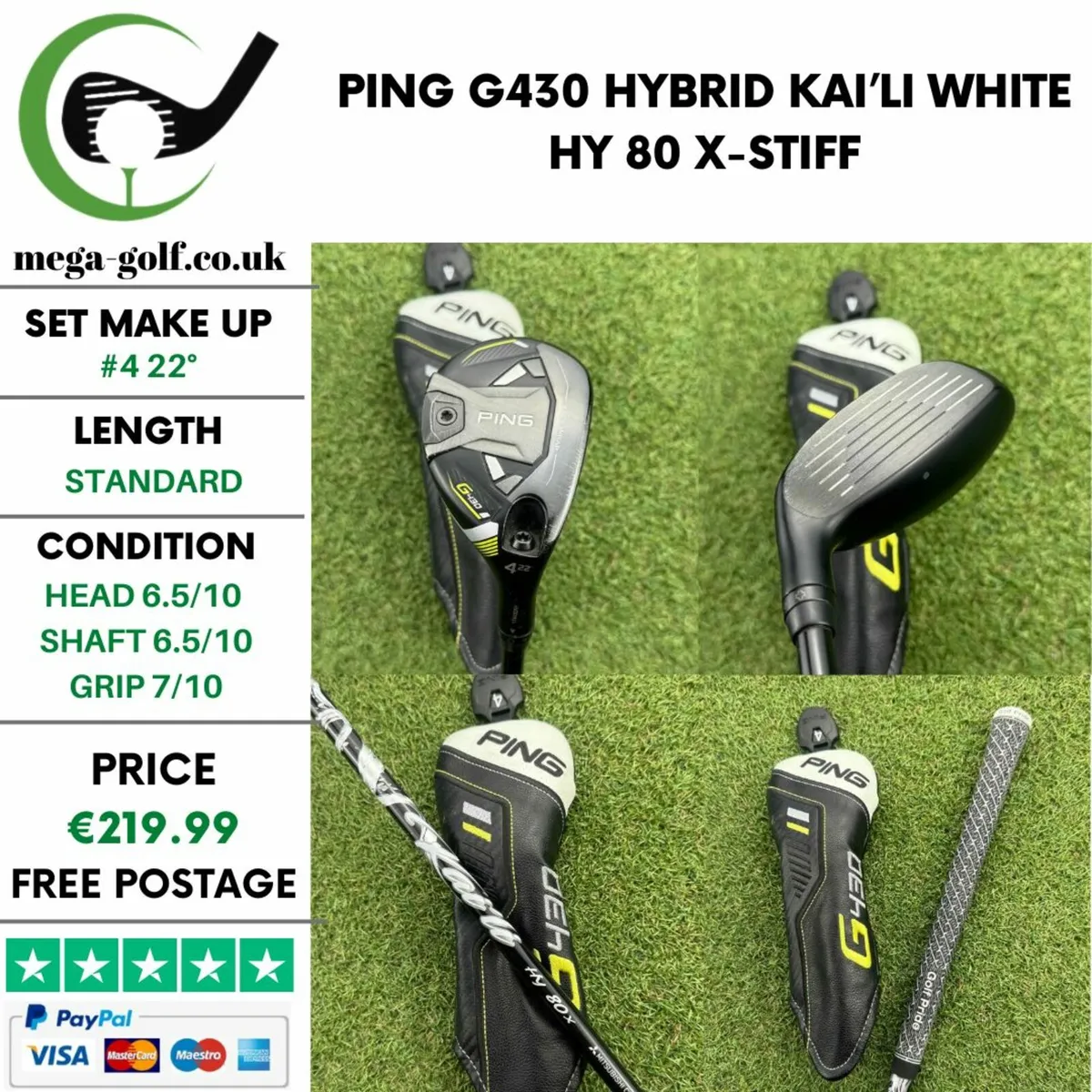 Ping G430 Hybrid / #4 22° / X-Stiff - Image 1