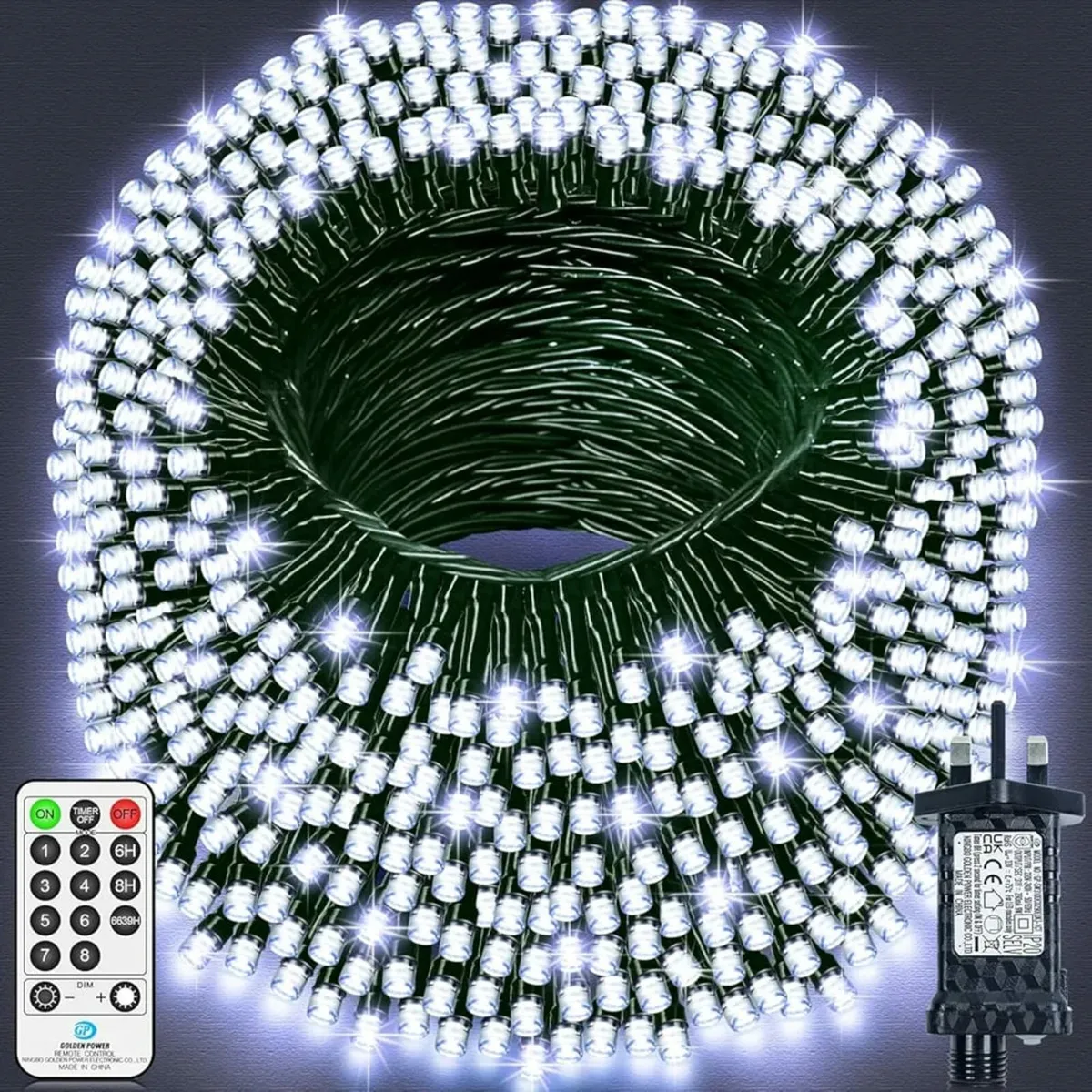 120M 1000 LED Fairy Lights Outdoor Super Long Chri - Image 1