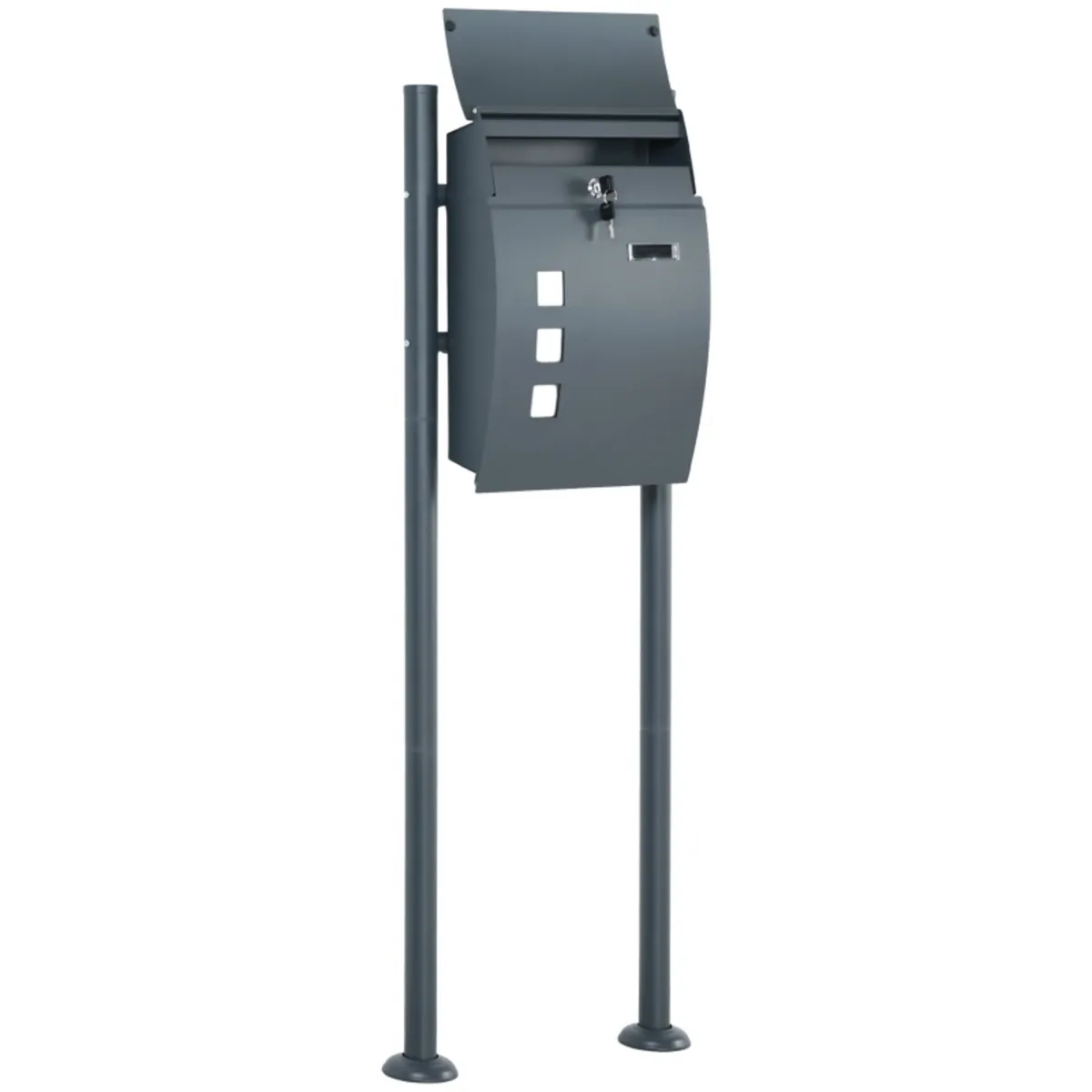 Mailbox Postbox, Locking, Freestanding Mailbox, 2 - Image 1