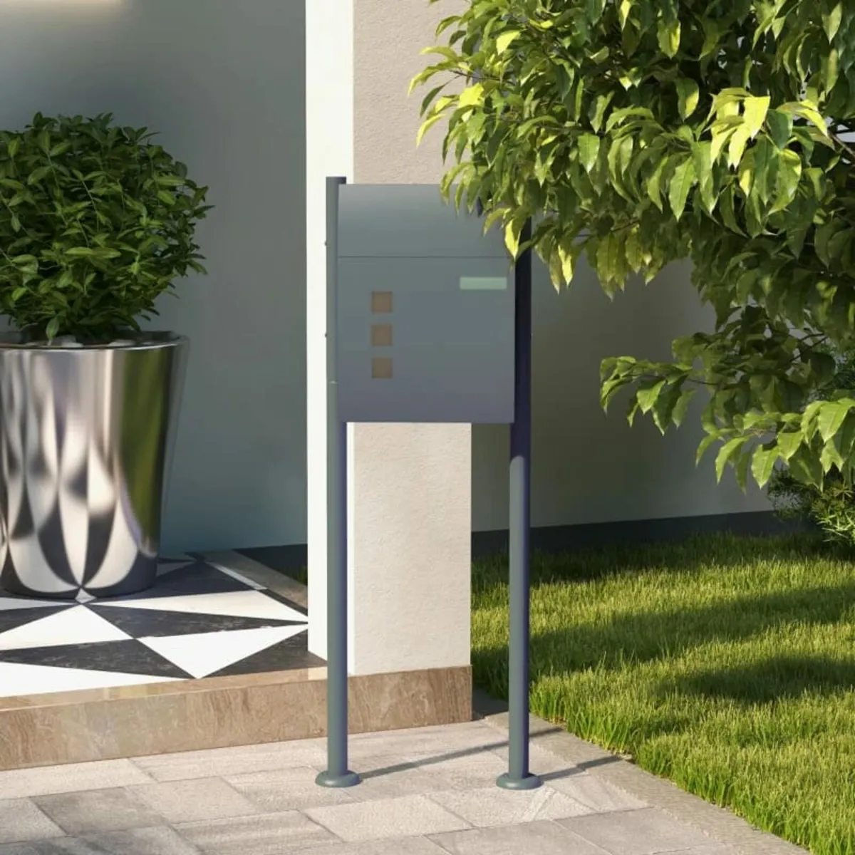 Mailbox Postbox, Locking, Freestanding Mailbox, 2 - Image 2