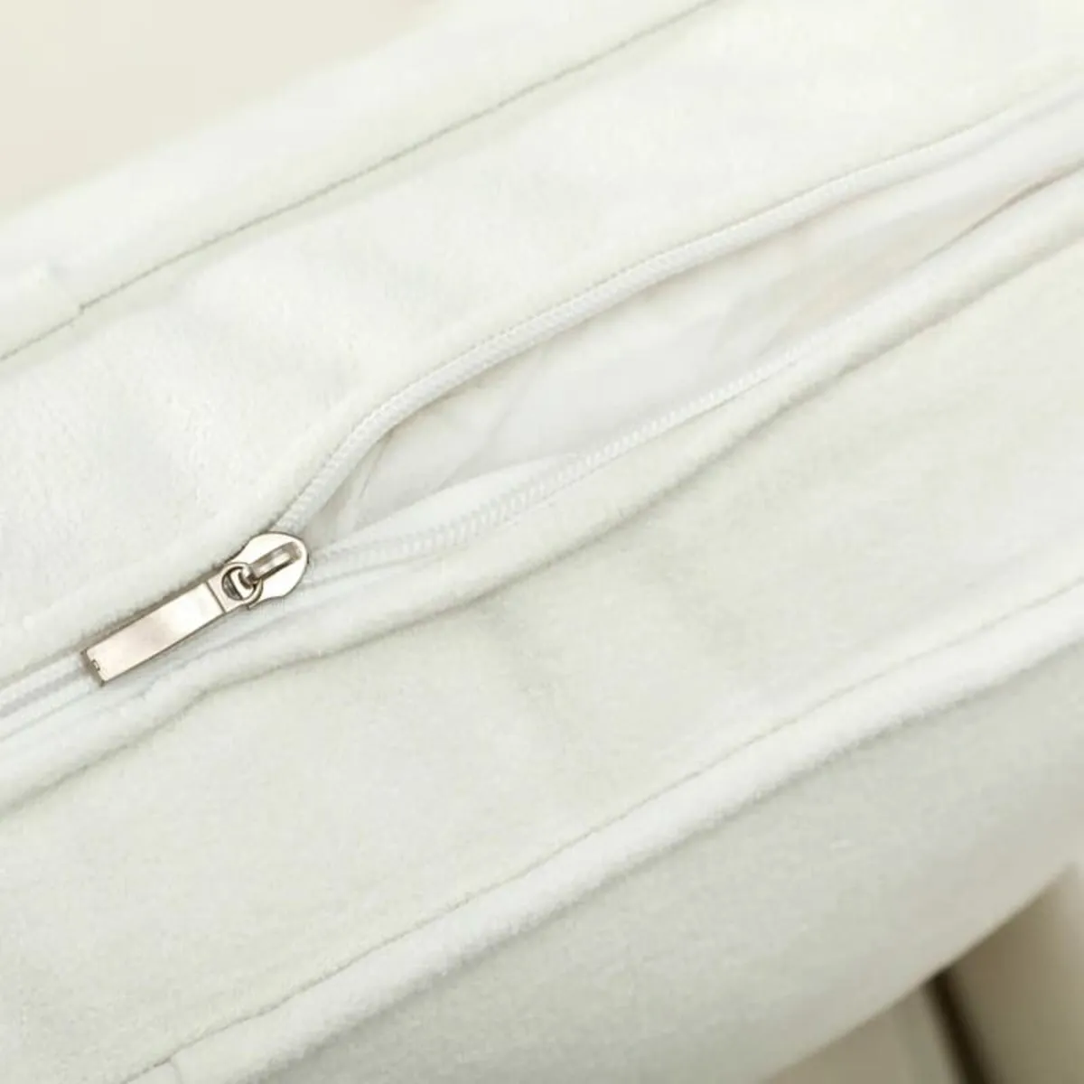 3-seater sofa with thick cushions, rubberwood, fab - Image 3