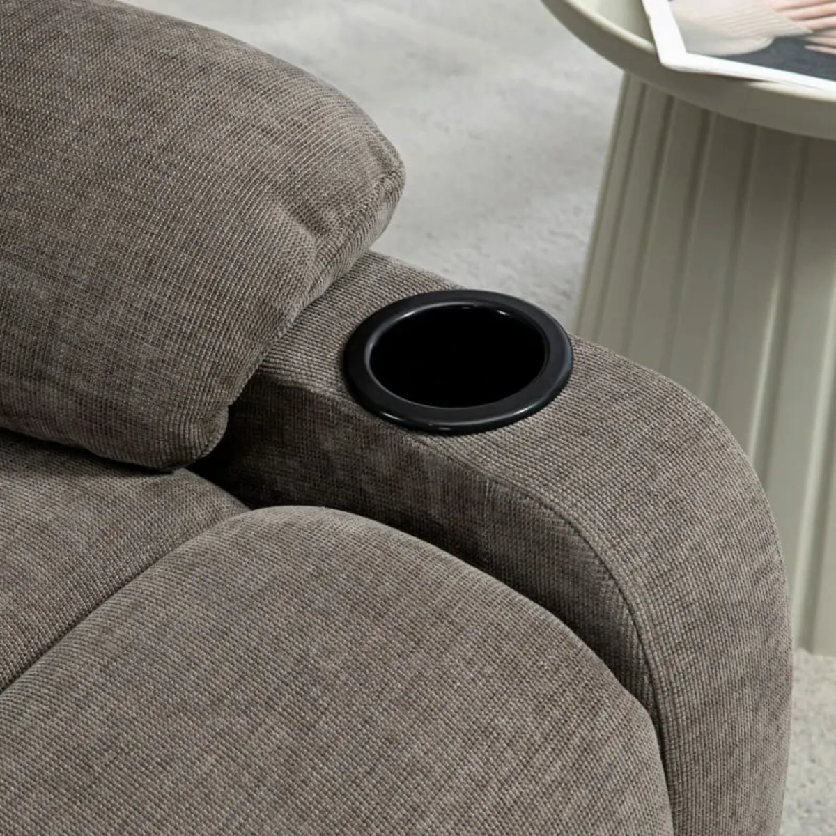 Recliner with Footrest, Reclining Chair, Swivel, u - Image 4