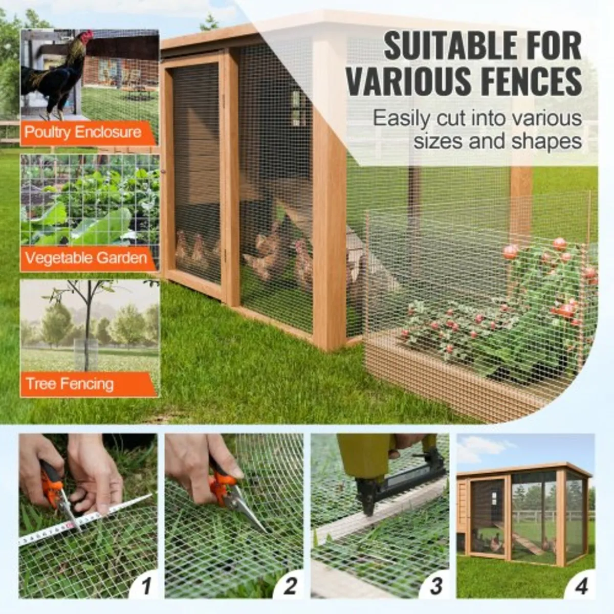 Hardware Cloth, 1/2 inch 48in x 100 ft 19 Gauge, H - Image 3