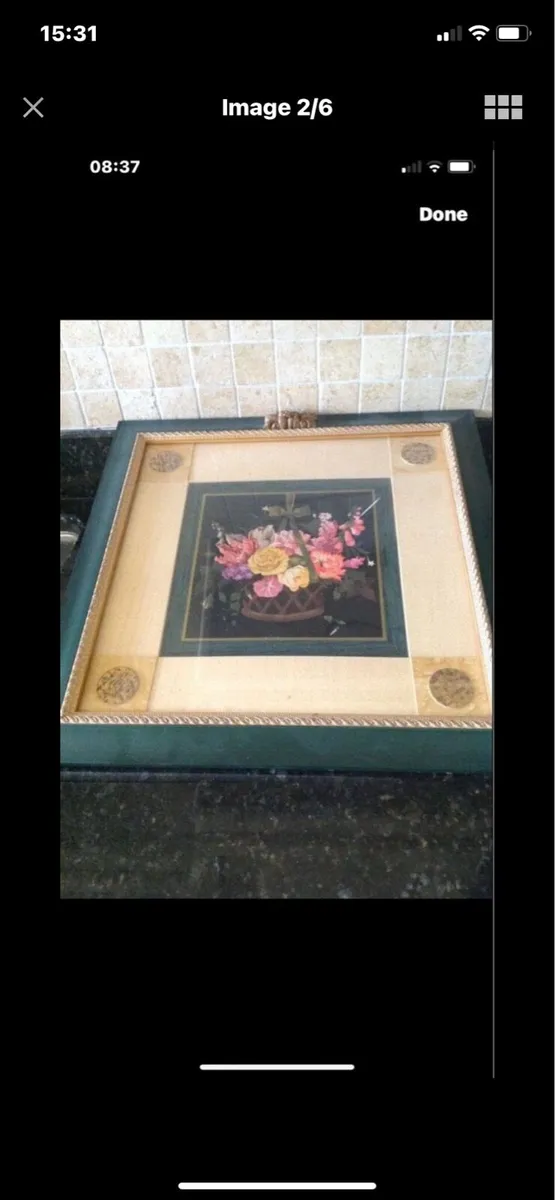 Framed 3 D Floral Pictures - Image 2
