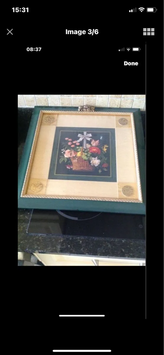 Framed 3 D Floral Pictures - Image 3