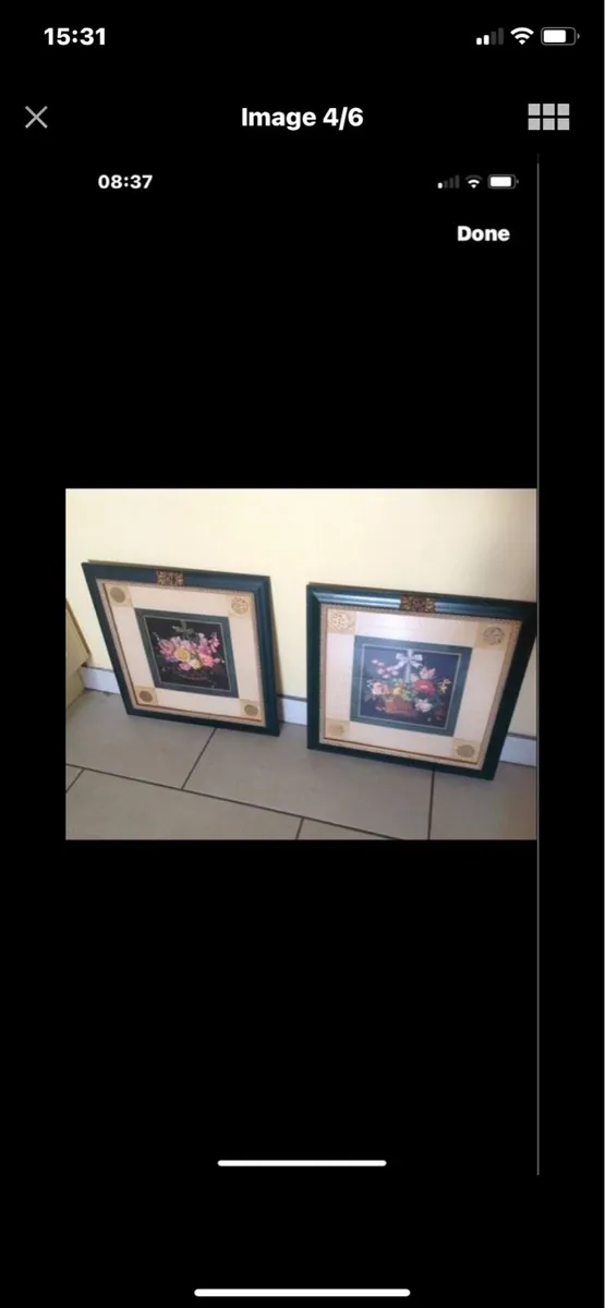 Framed 3 D Floral Pictures - Image 4