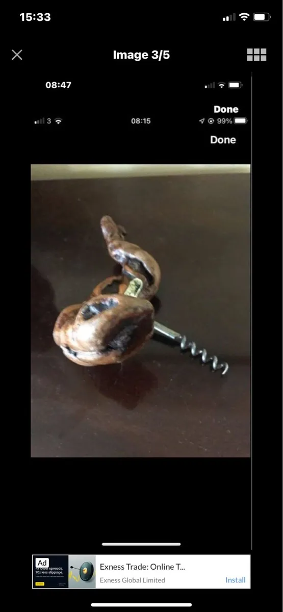 Vintage Twisted Timber Corkscrew - Image 3