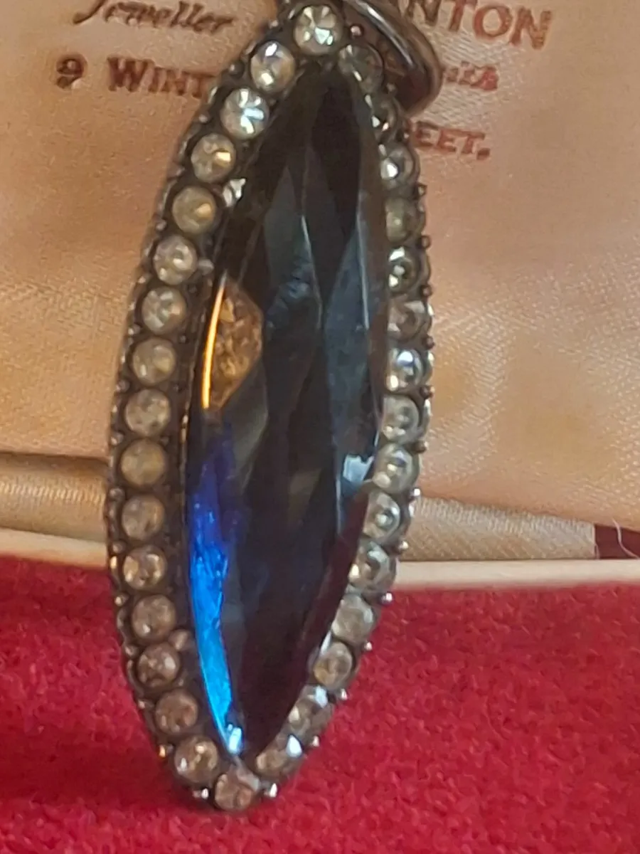 Vintage Black Rhinestone ... - Image 1