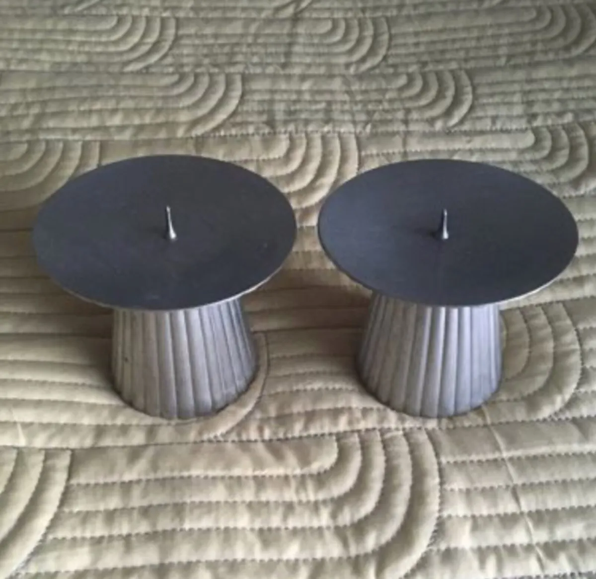 Fluted Pillar Candle Holder - Image 1