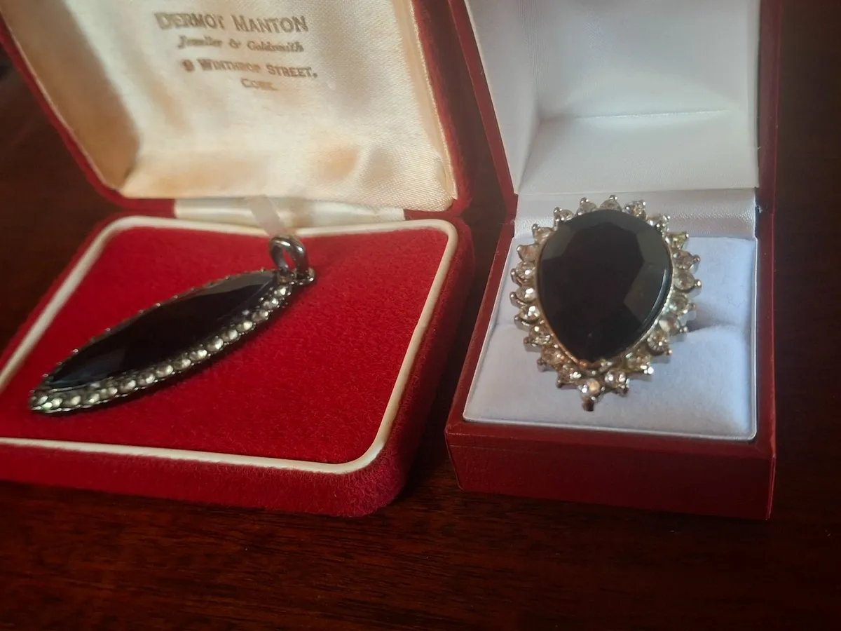 Vintage Black Rhinestone ... - Image 3