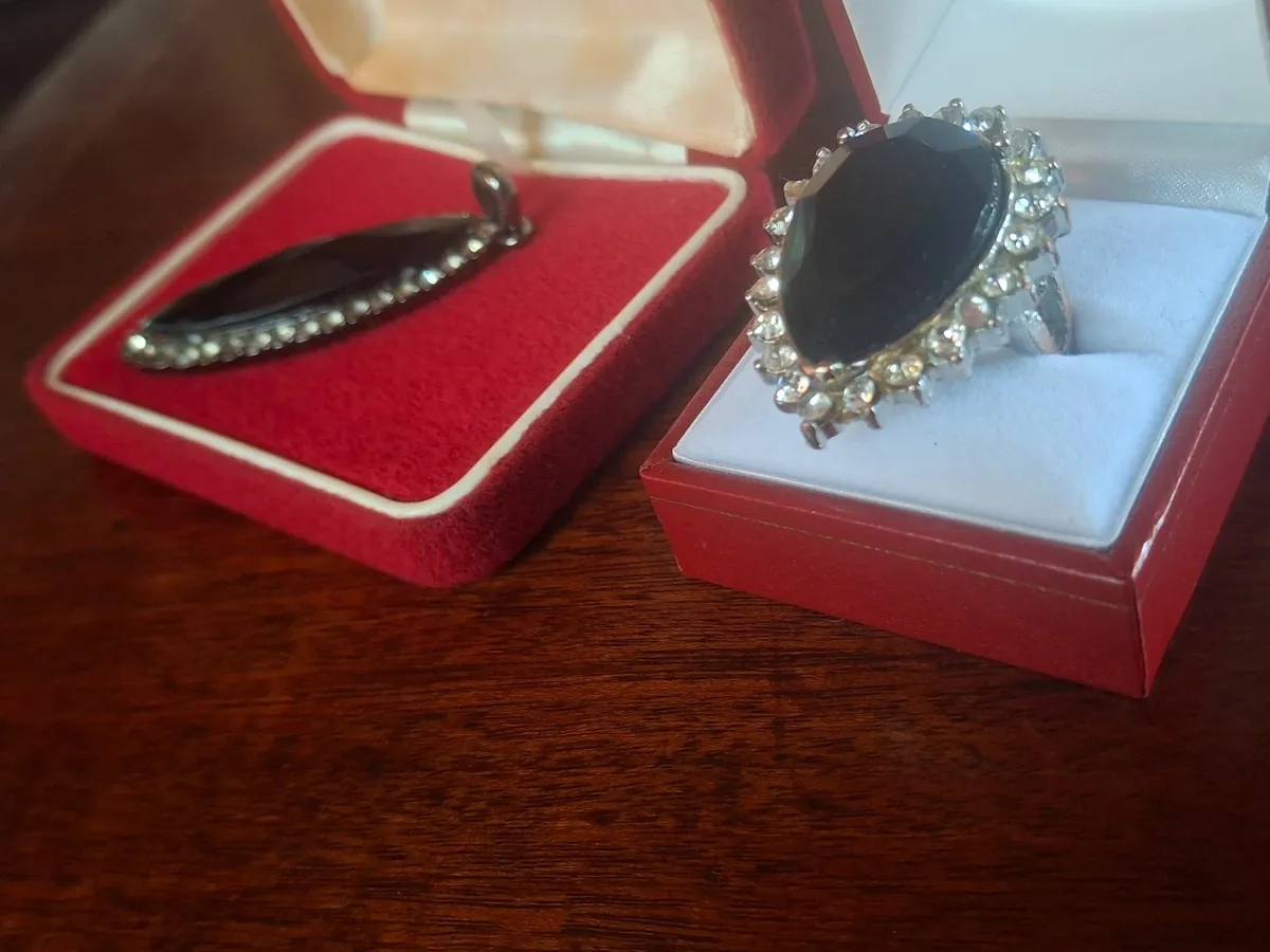 Vintage Black Rhinestone ... - Image 4