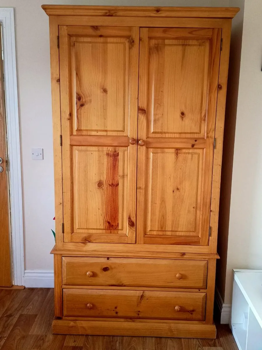 Solid timber wardrobe - Image 1