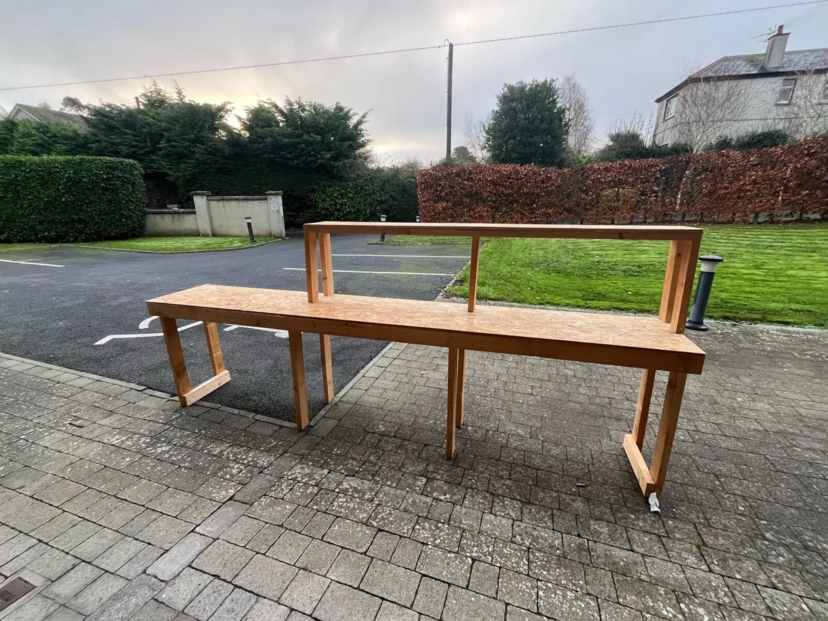 Plywood/4x2 bench/shelf - Image 1