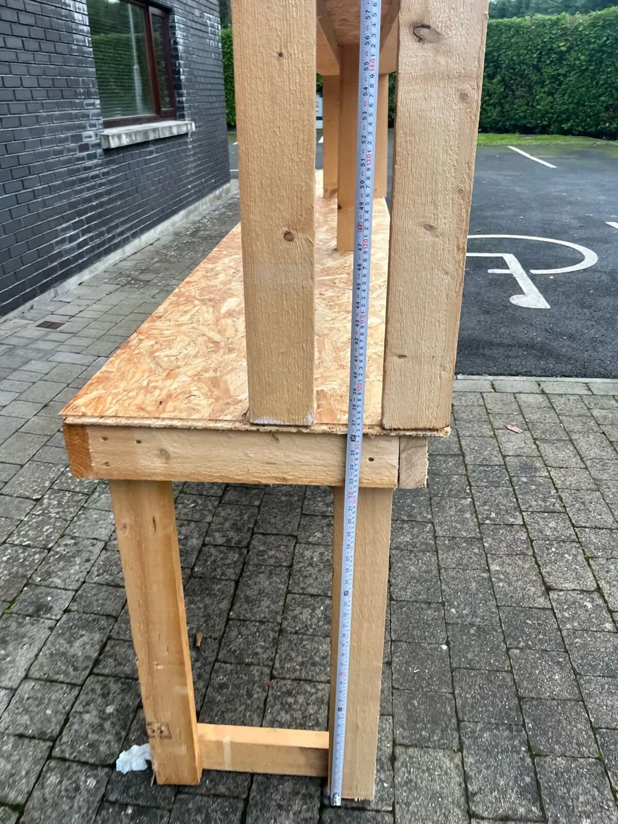 Plywood/4x2 bench/shelf - Image 4