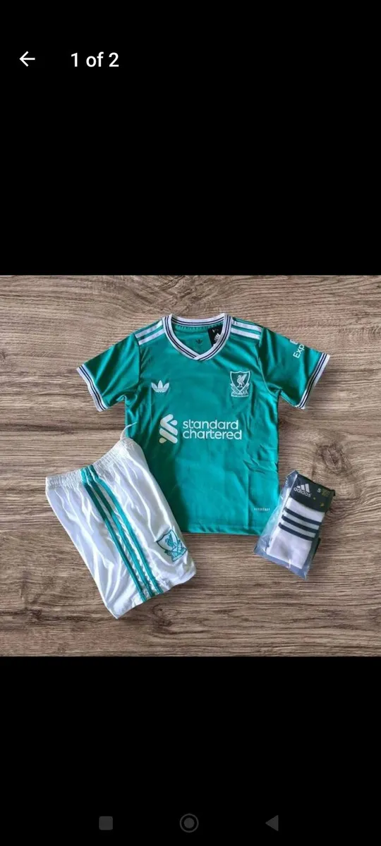 LIVERPOOL (3RD) KIDS FULL KIT, 8/9YRS - Image 1