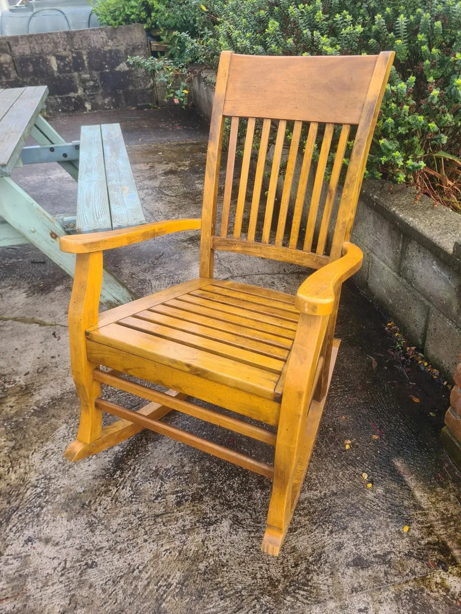 Wooden Rocking chair - Image 2