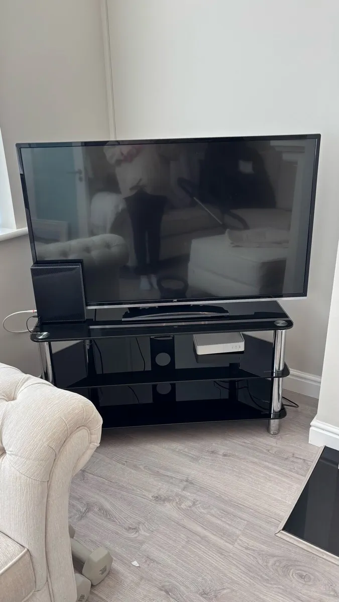 JVC 43inch TV and stand - Image 1