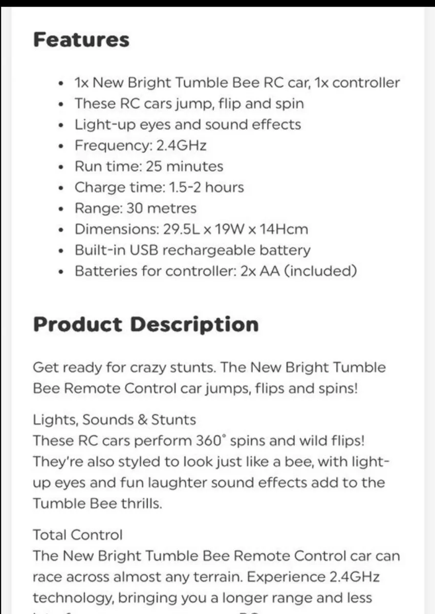 Remote control bumble bee - Image 2