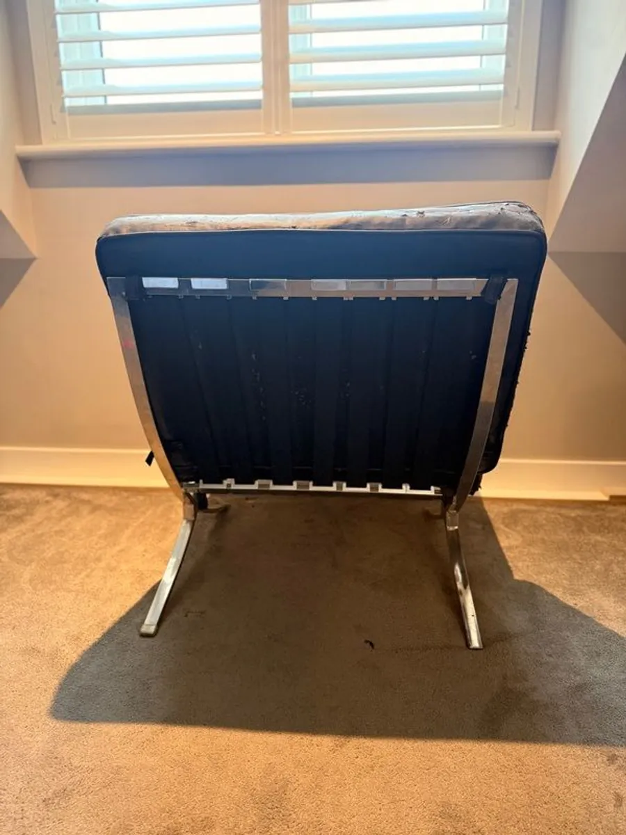 Barcelona style chair. - Image 4