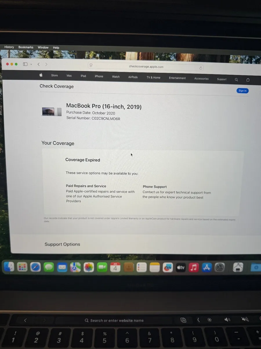 MacBook Pro 16 2019 i7/16GB/512SSd/AMD4GB/570c - Image 4