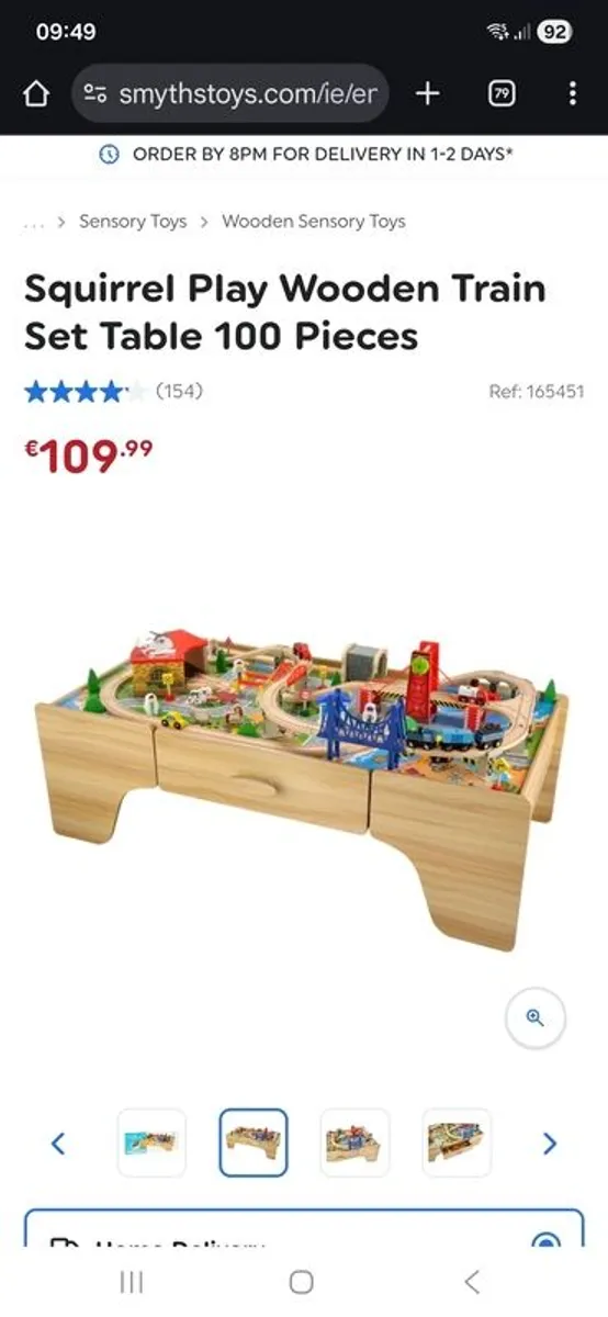 wooden play train set - Image 1