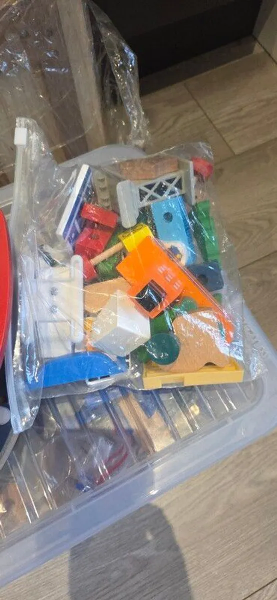 wooden play train set - Image 3