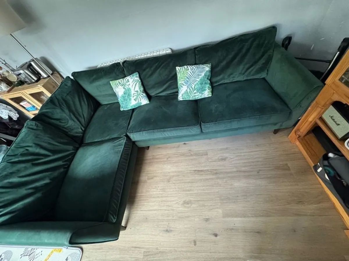 green velvet sofa - Image 2