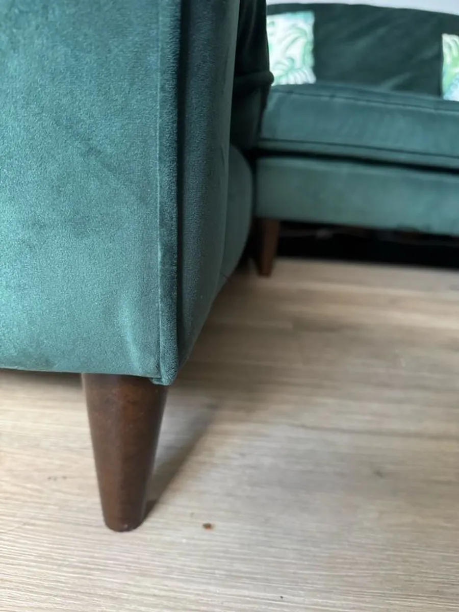 green velvet sofa - Image 3