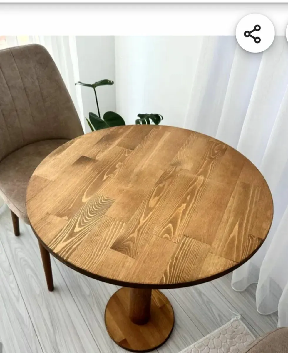 NEW Hand Crafted  Solid Oak Dining Table - Image 2