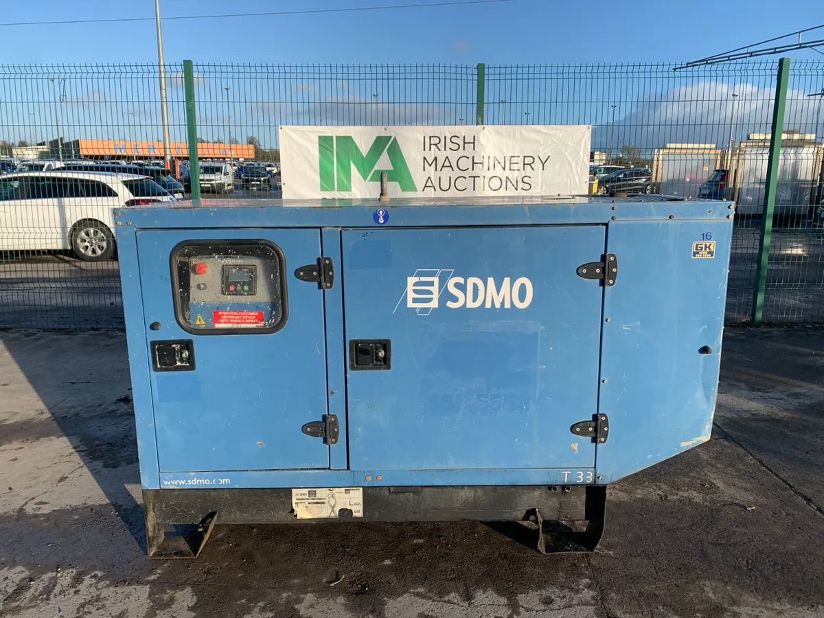 BID ONLINE NOW - SDMO 33KVA DIESEL GENERATOR - Image 1