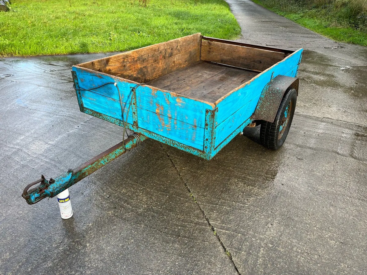 6ftx4ft Single axle car trailer - Image 1