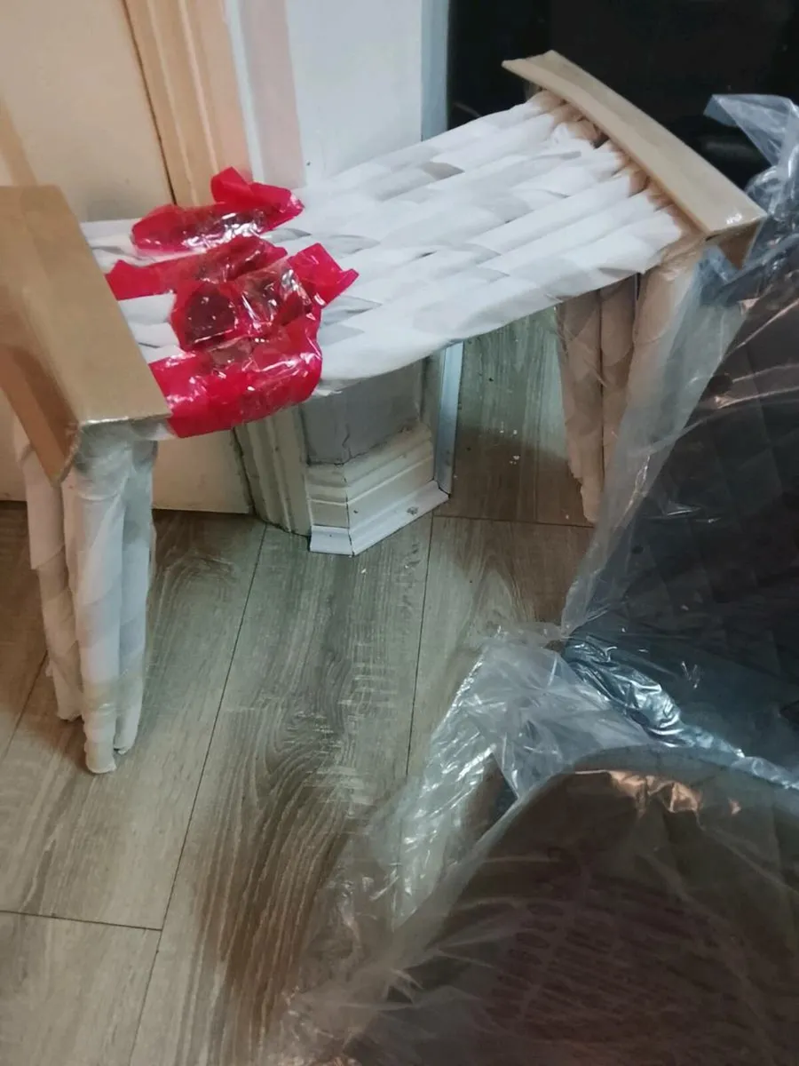 Dining Chairs/ Set of 4 Velvet Upholstered Seat Ch - Image 4