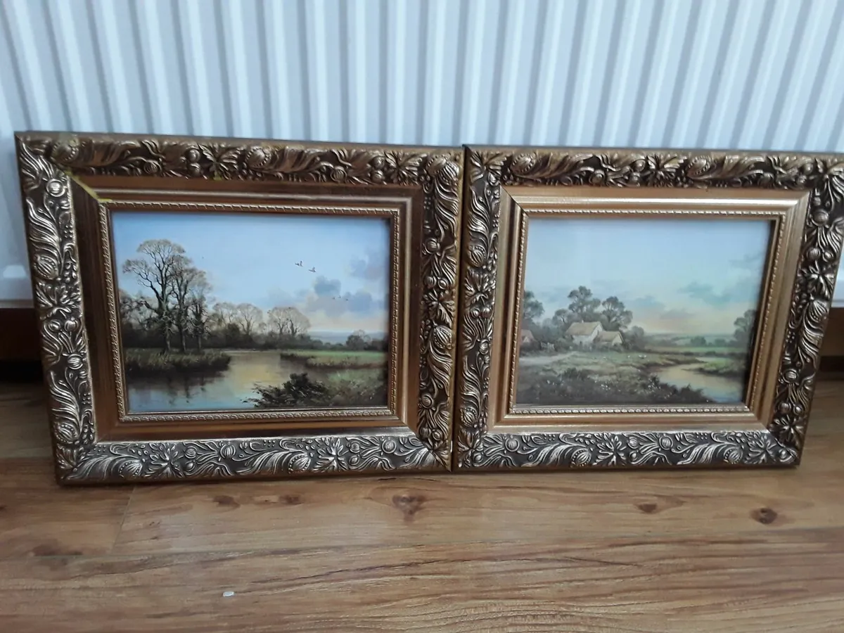Two vintage pictures beautiful frames - Image 4