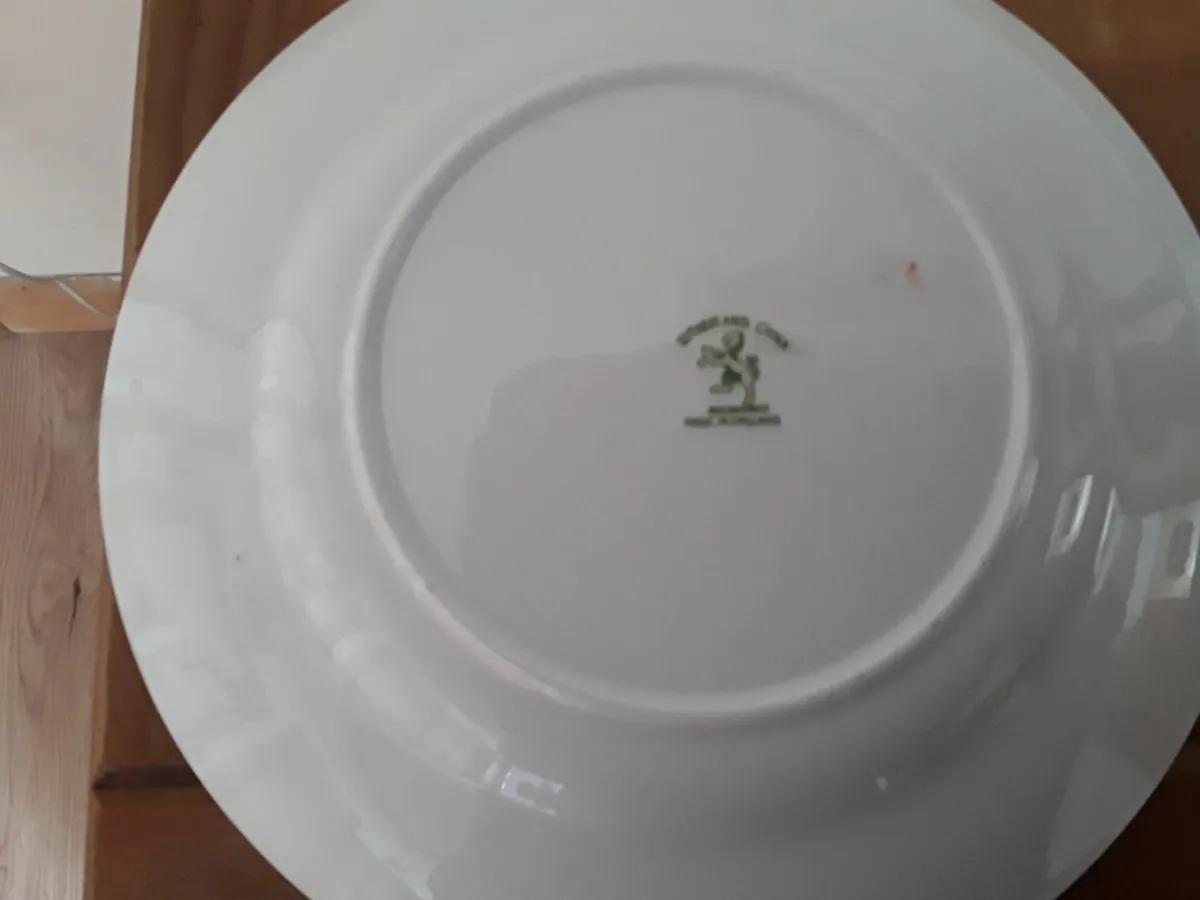4 bone china green dragon side plates - Image 3