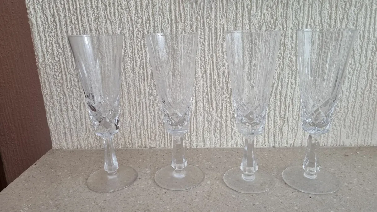 Waterford Crystal Champagne Glasses 4 - Image 1