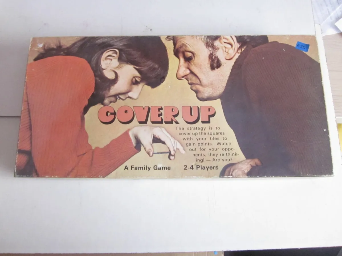 Vintage Cover Up Board Game - Image 1