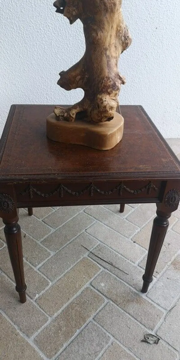 Two unique bog oak lamps - Image 4