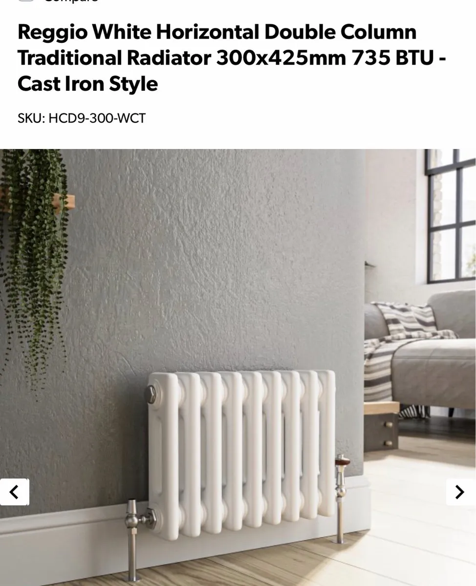 2 Retro cast iron like heaters - Image 1