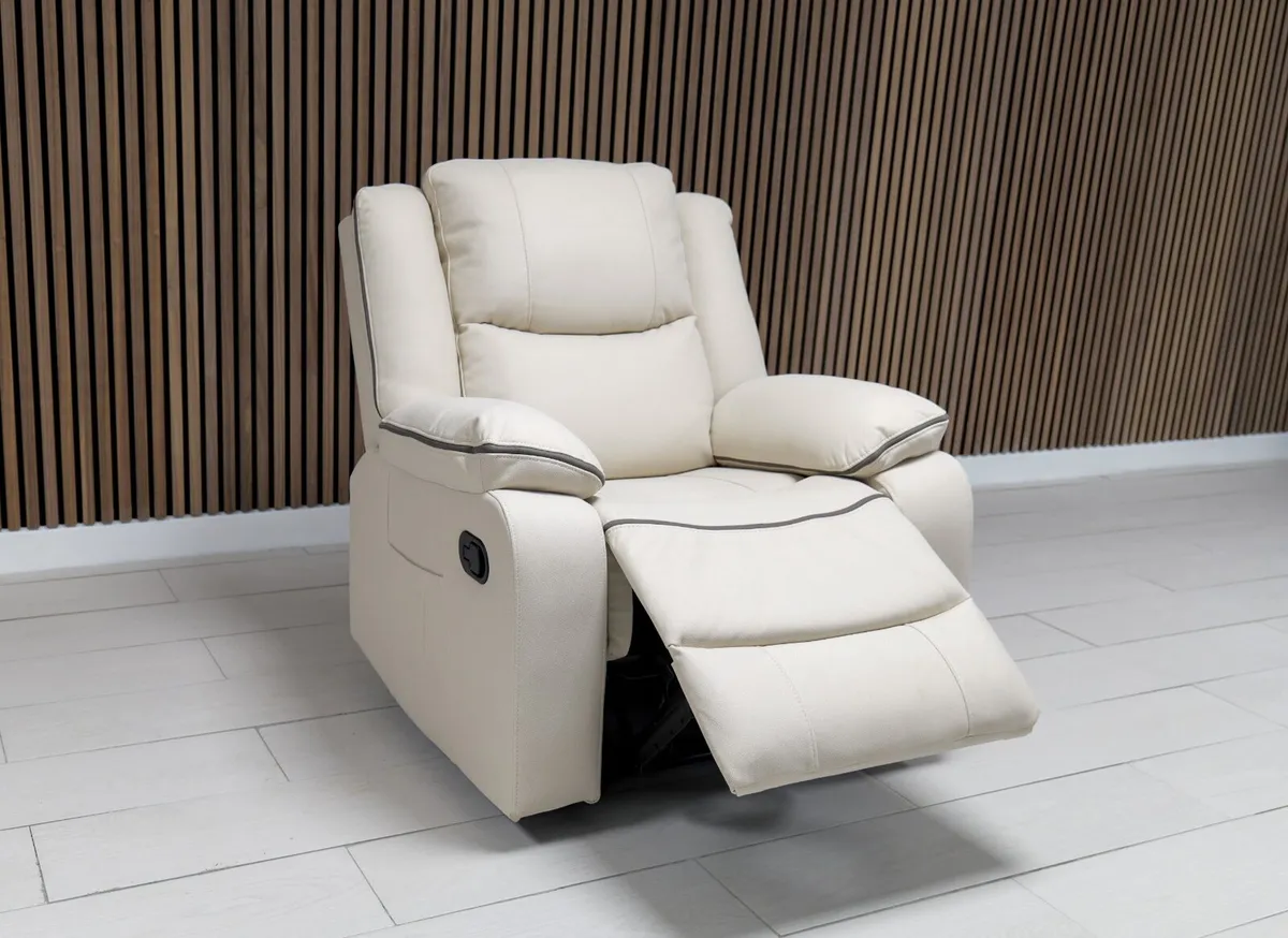 Chole 3+2 Seater Micro Fabric Recliner Sofa - Image 4