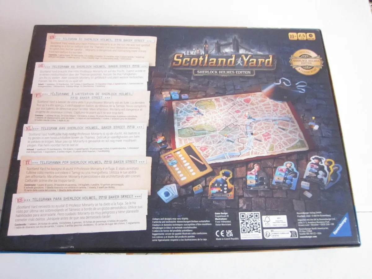 Scotland Yard Sherlock Homes Edition Board Game - Image 2