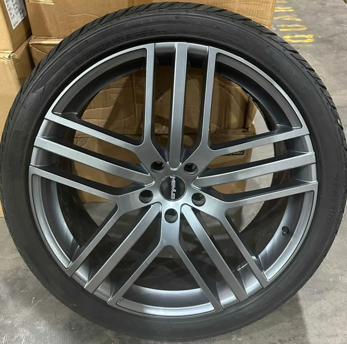 22" Nouvos 03 Style Alloys & Tyres For BMW X5 F15 - Image 2