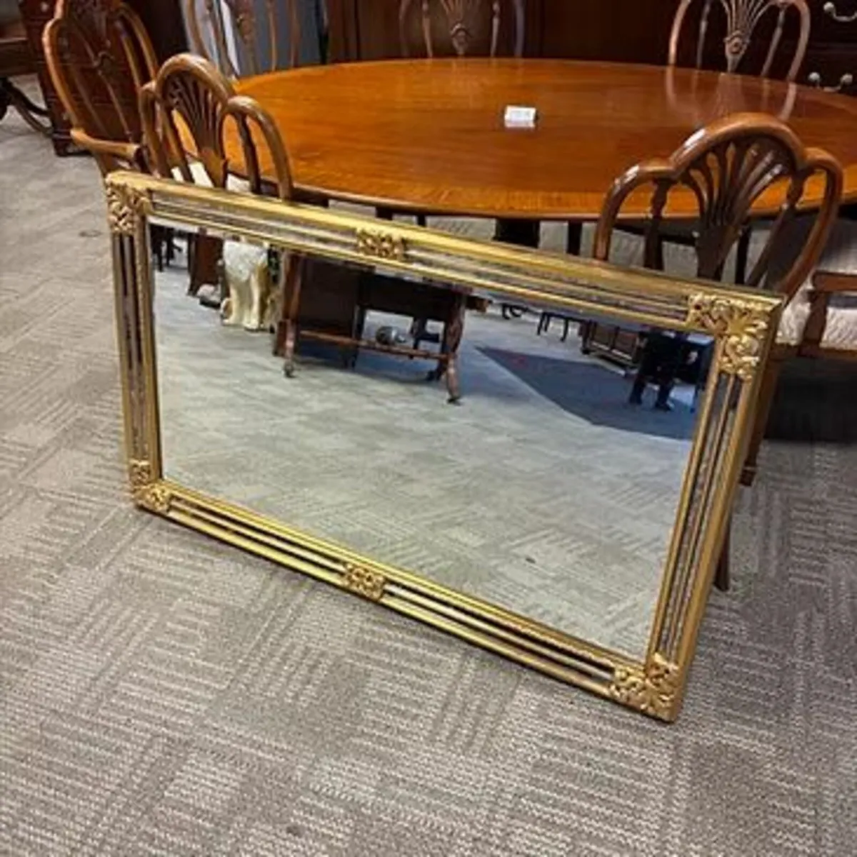 Beautiful distressed gilt mantel mirror  €595  Wid