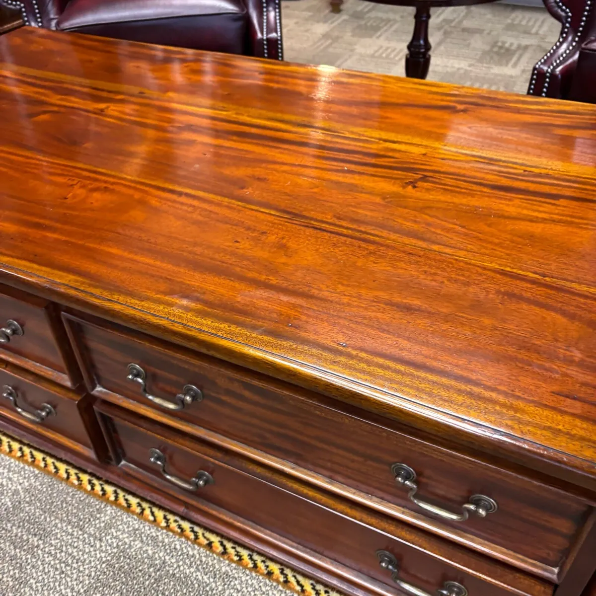 Fabulous mahogany four drawer coffee table. Swipe - Image 4