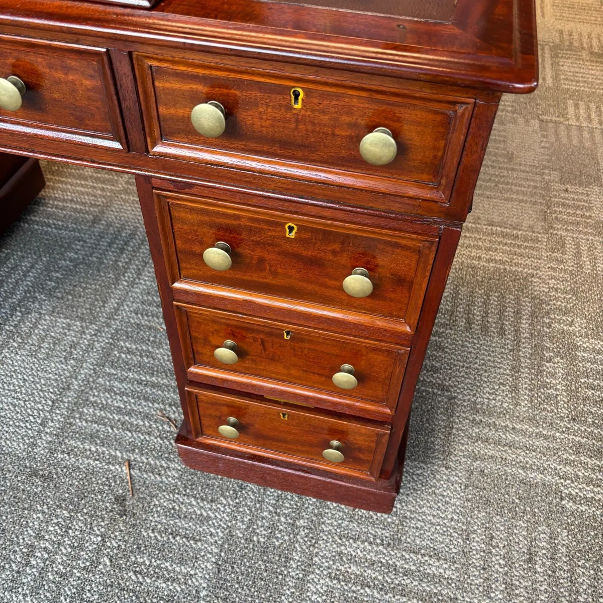 1880 Victorian Charles Dickens mahogany writing ta - Image 3