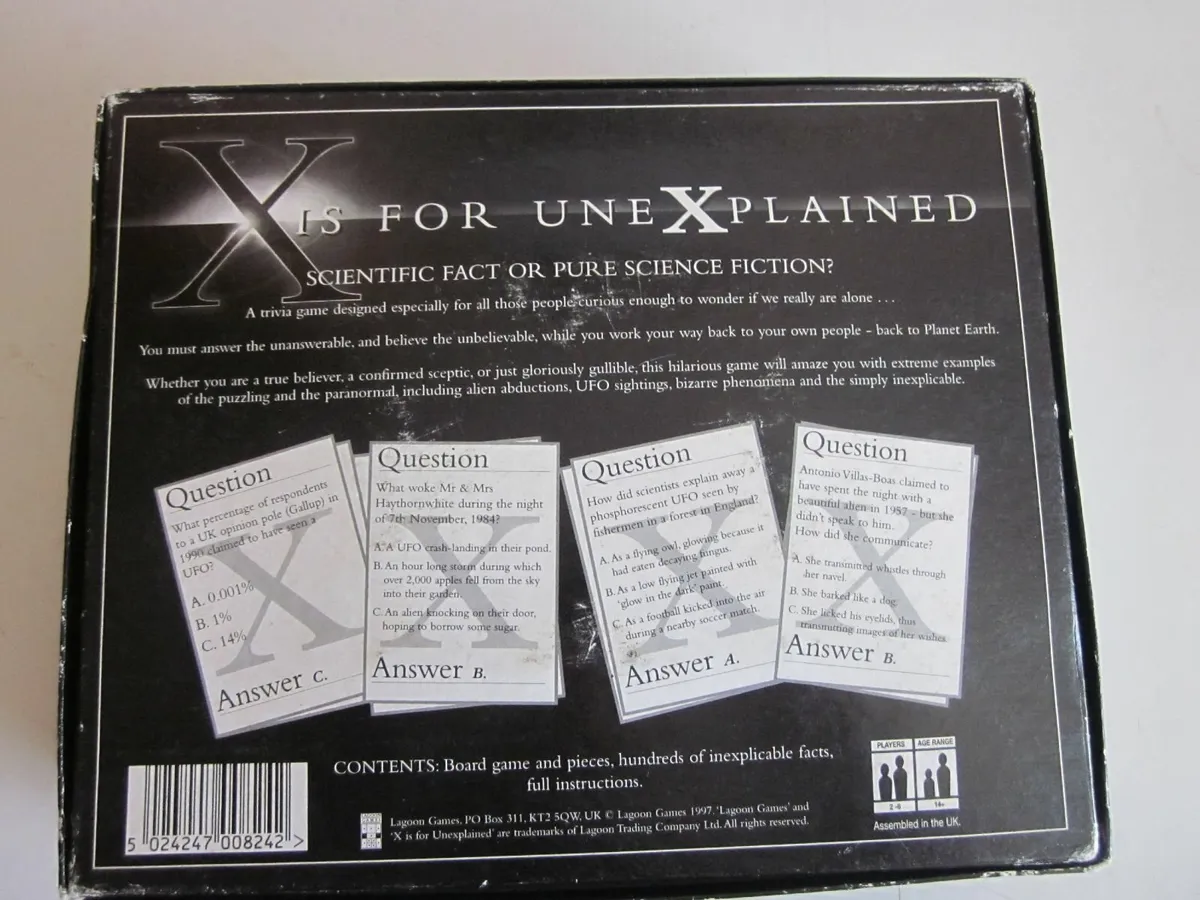 X Is for Unexplained Board  Game - Image 3