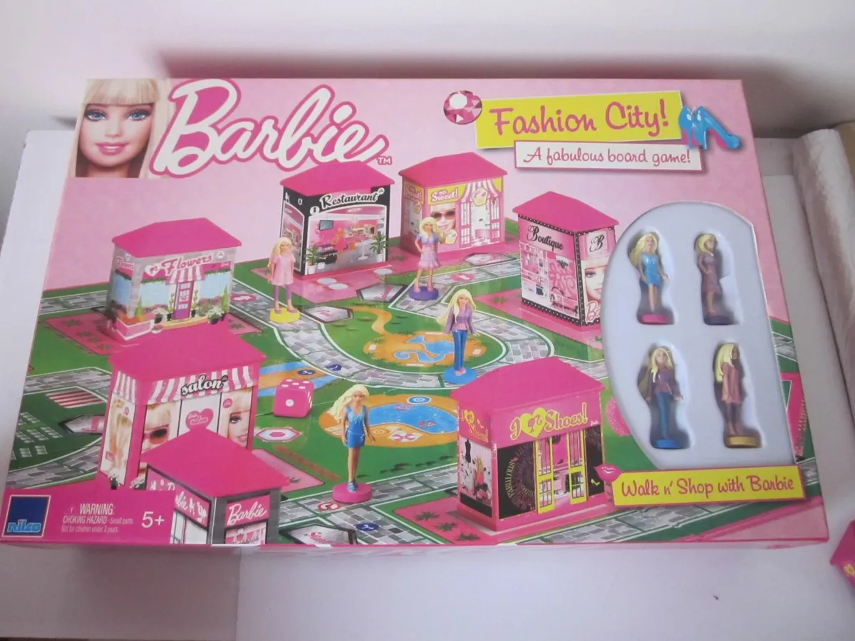New Barbie Fashion City Board Game - Image 1